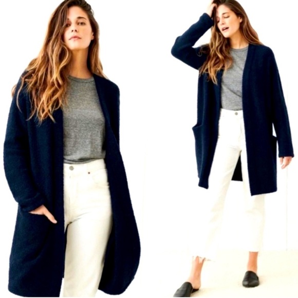 JENNI KAYNE Sweater Coat Black Size Small